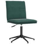 vidaXL Chaises à manger lot de 6 vert foncé velours