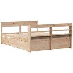 vidaXL Cadre de lit sans matelas 135x190 cm bois de pin massif