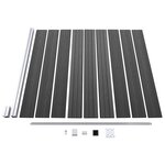 vidaXL Ensemble de panneau de clôture WPC 1391x186 cm Noir