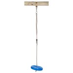 Balançoire disque en plastique bleue swing king