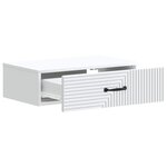 vidaXL Table d'appoint murale Blanc 59 x 34 5 x 17 cm