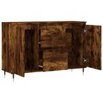 vidaXL Buffet chêne fumé 104x35x70 cm bois d'ingénierie