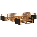 vidaXL Ensemble de canapés d'extérieur 9 pc
