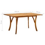 vidaXL Ensemble de salle à manger de jardin 5 Pièces Beige