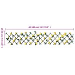 vidaXL Treillis de lierre artificiel extensible 5 Pièces jaune 180x20 cm