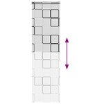 vidaXL Store enrouleur de douche avec cassette largeur du tissu 66 cm