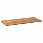 vidaXL Dessus de table marron clair bois chêne massif rectangulaire