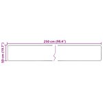 vidaXL Coureur de Tapis MARSA Multicolore 50 x 250 cm Polyester et PVC