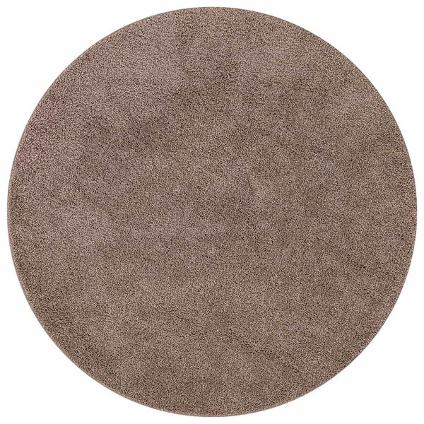 vidaXL Tapis Marron 120 x 120 cm Polypropylène