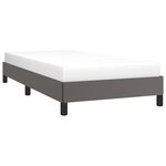 vidaXL Cadre de lit sans matelas gris 80x200 cm similicuir