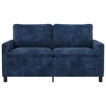 vidaXL Canapé Bleu marine 156 x 81 x 87 5 cm Polyester