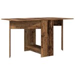 vidaXL Table à dîner 138 x 70 x 73 5 cm Bois d'ingénierie Bois ancien