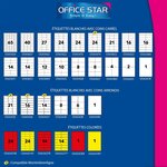 Os43431 - boite de 1400 étiquettes multi-usages 105x39 mm office star