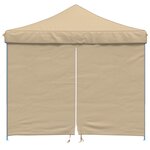 vidaXL Tente de fête 292 x 292 x 315 cm Beige Tissu Oxford