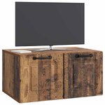vidaXL Meuble TV mural Bois ancien 59 5 x 41 x 30 cm Bois d'ingénierie