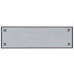 Tableau magnétique panneau écriture école maison bureau mural 100 x 30 cm verre trempé noir 02_0045453