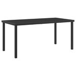 vidaXL Ensemble de salle à manger de jardin 5 pièces avec coussins en poly rotin noir