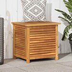 vidaXL Boîte de rangement de jardin persiennes 60x50x56cm bois acacia
