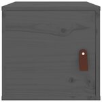 vidaXL Armoires murales 2 Pièces Gris 31 5x30x30 cm Bois de pin massif