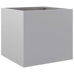 vidaXL Jardinières 2 Pièces argenté 32x30x29 cm acier galvanisé