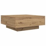 vidaXL Table basse Chêne artisanal 80 x 80 x 31 cm Bois d'ingénierie