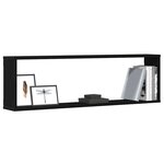 vidaXL Étagères murales cube 2 Pièces chêne noir 100x15x30 cm bois