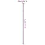 vidaXL Piquets pour plantes de jardin 30 Pièces vert 60 cm acier