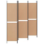 vidaXL Paravent à 6 panneaux Beige 300 x 200 cm Tissu