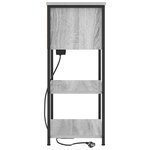 vidaXL Cabinet de chevet Sonoma gris 55 x 31 x 76 cm Bois d'ingénierie