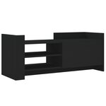 vidaXL Meuble TV Noir 100x35x40 cm Bois d'ingénierie
