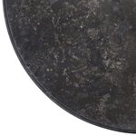 vidaXL Dessus de table Noir Ø50x2 5 cm Marbre