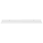 vidaXL Étagères murales 4 Pièces Blanc brillant 80x9x3 cm