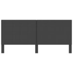 vidaXL Tête de lit Gris foncé Tissu 200x200 cm