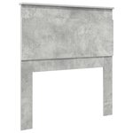 vidaXL Tête de lit Gris béton 100 cm Bois d'ingénierie