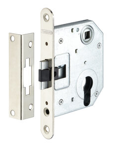 THIRARD - Boitier de serrure encastrable à cylindre pour porte d'entrée axe et entraxe 55mm bouts ronds - THIRARD