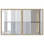 vidaXL Ensemble à manger de jardin et coussins 2 Pièces beige poly rotin