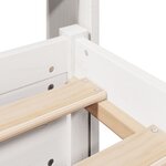 vidaXL Cadre de lit avec tête de lit sans matelas blanc 140x200 cm