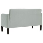 vidaXL Canapé causeuse gris clair 109 cm velours