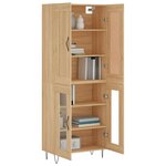 vidaXL Buffet haut Chêne sonoma 69 5x34x180 cm Bois d'ingénierie