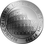 Pièce de monnaie en Platine 30 Dollars g 0.155 (1/200 oz) Millésime 2026 GLADIATOR 1/200 (PRÉCOMMANDE)