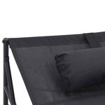 vidaXL Transat Anthracite 200 x 74 x 73 cm Textilène et Acier