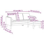 vidaXL Ensemble de Canapés avec coussin 2 Pièces Gris clair Polyester