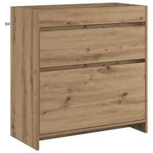 vidaXL Meuble sous lavabo de salle de bain Chêne artisanal