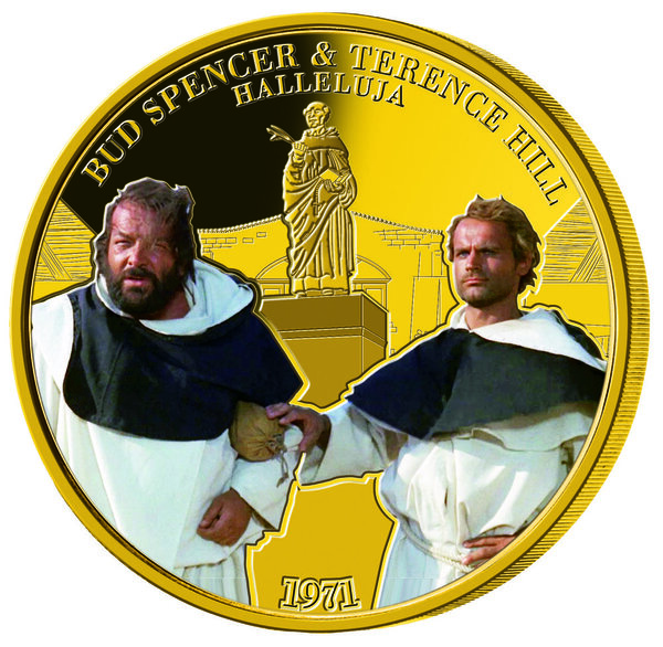 Pièce de monnaie en Fer - Or g Millésime 2020 TERENCE HILL AND BUD SPENCER