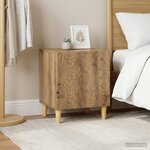 vidaXL Table de chevet 2 pièces Chêne artisanal 43 x 34 5 x 50 cm