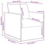 vidaXL Canapé Vert foncé 195 x 82 x 85 cm tissu