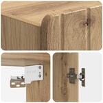 vidaXL Armoire Murale 33 x 34 5 x 94 cm Bois d'ingénierie