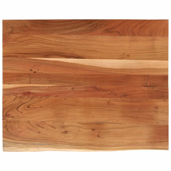 vidaXL Dessus de table 100x80x2 5 cm rectangulaire bois massif acacia