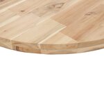 vidaXL Dessus de table rond Ø60x4 cm bois massif d'acacia