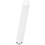 vidaXL Pieds de table basse en U  2 pièces  blanc  50 x (42-43) cm  acier